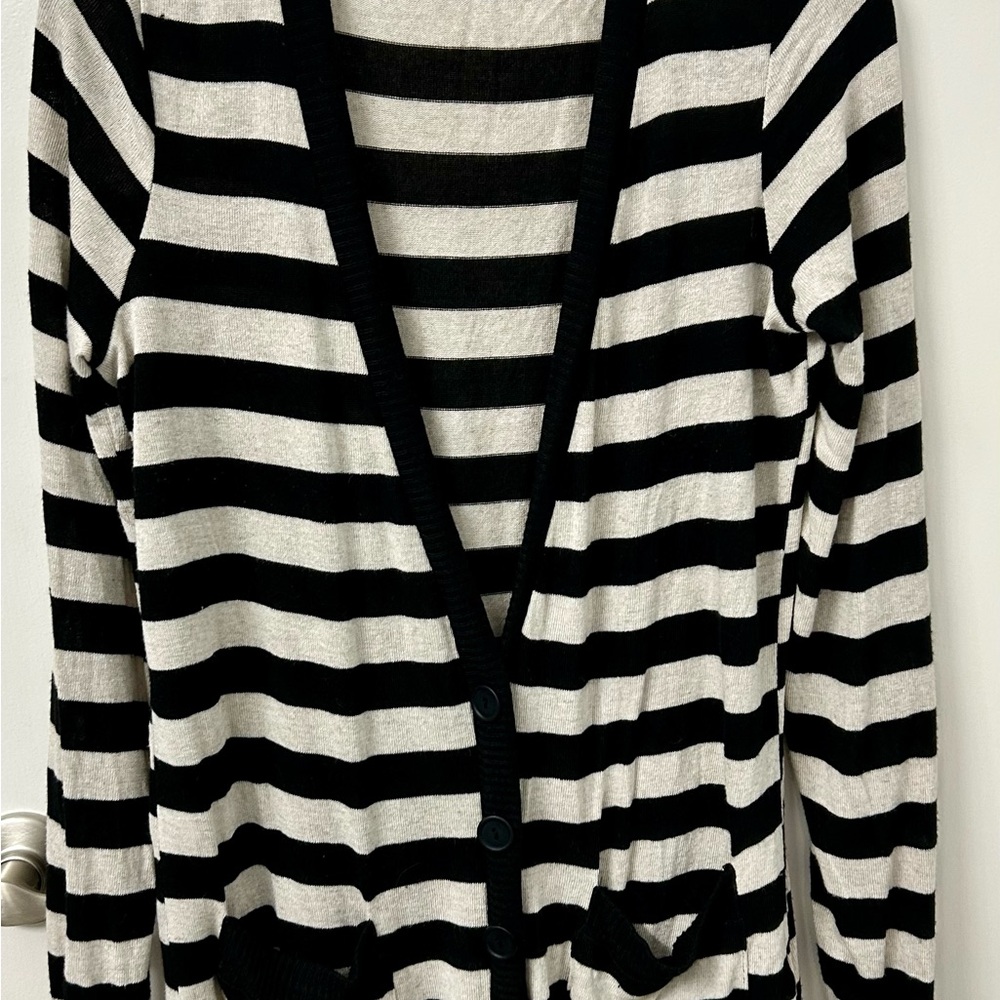 BDG Monochrome Striped Knit Top Large